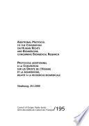 Télécharger le livre libro Additional Protocol To The Convention On Human Rights And Biomedicine, Concerning Biomedical Research