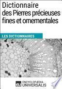 Télécharger le livre libro Dictionnaire Des Pierres Précieuses Fines Et Ornementales