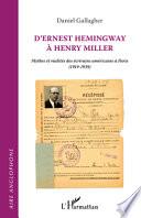 Télécharger le livre libro D'ernest Hemingway à Henry Miller