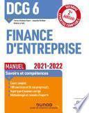 Télécharger le livre libro Dcg 6 Finance D'entreprise - Manuel - 2e éd.