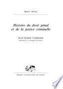 Télécharger le livre libro Histoire Du Droit Pénal Et De La Justice Criminelle