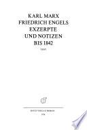 Télécharger le livre libro Karl Marx, Friedrich Engels Gesamtausgabe (mega).: Literarische Versuche Bis Marz 1843