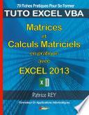 Télécharger le livre libro Matrices Et Calculs Matriciels Avec Excel 2013