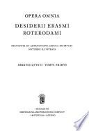 Télécharger le livre libro Opera Omnia Desiderii Erasmi Roterodami
