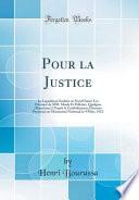 Télécharger le livre libro Pour La Justice