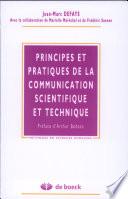 Télécharger le livre libro Principes Et Pratiques De La Communication Scientifique Et Technique