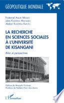 Télécharger le livre libro La Recherche En Sciences Sociales à L'université De Kisangani