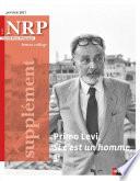Télécharger le livre libro Nrp Supplément Collège - Primo Levi - Si C'est Un Homme - Janvier 2017 (format Pdf)