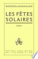 Télécharger le livre libro Les Fêtes Solaires