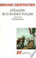 Télécharger le livre libro Philosophie De La Révolution Française / Montesquieu