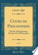 Télécharger le livre libro Cours De Philosophie, Vol. 2
