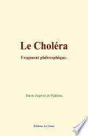 Télécharger le livre libro Le Choléra