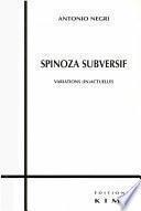 Télécharger le livre libro Spinoza Subversif