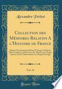 Télécharger le livre libro Collection Des Mémoires Relatifs A L'histoire De France, Vol. 31