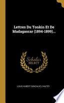 Télécharger le livre libro Lettres Du Tonkin Et De Madagascar (1894-1899)...