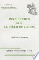 Télécharger le livre libro Recherches Sur Le Liber De Causis