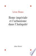 Télécharger le livre libro Rome Impériale Et Urbanisme Dans L'antiquité