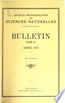 Télécharger le livre libro Bulletin De La Société Neuchâteloise Des Sciences Naturelles